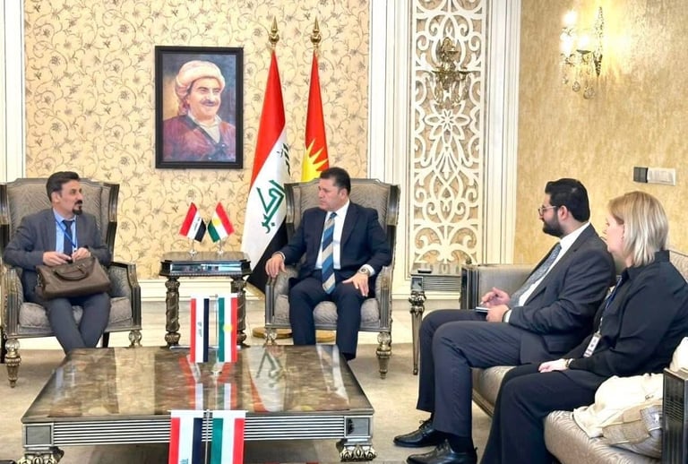 Meeting between O.H.C. representatives and Kurdistan Regional Government officials in Erbil