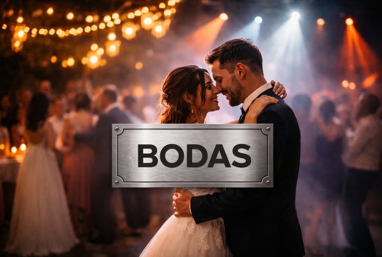 Sonido e iluminación para bodas en Sevilla