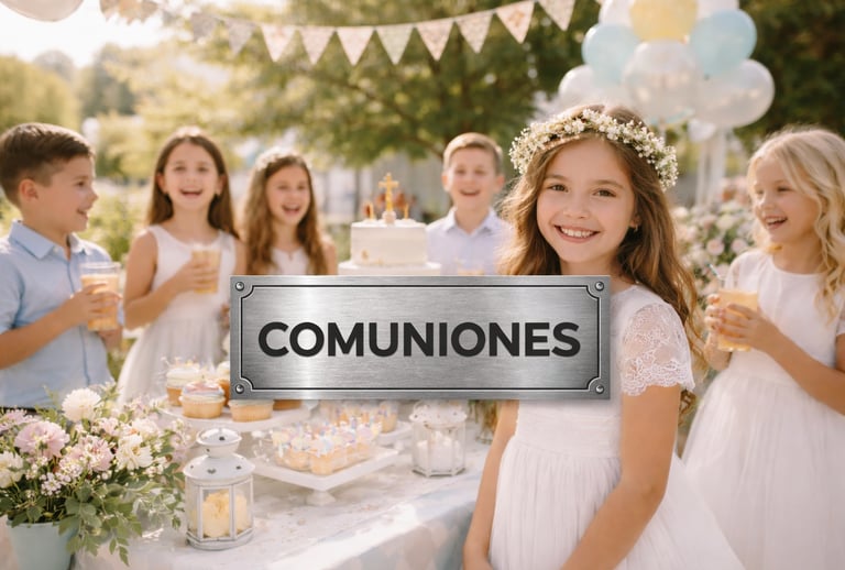 Celebracion de primera comunón con Solmedia Eventos en Sevilla