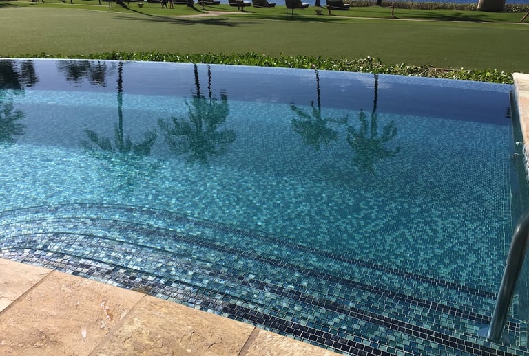 Glass Mosaic Infinity pool