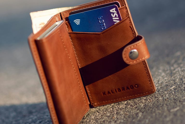 open wallet getting comfortable with money