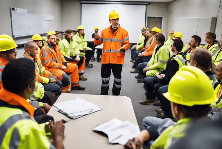 training room with instructor