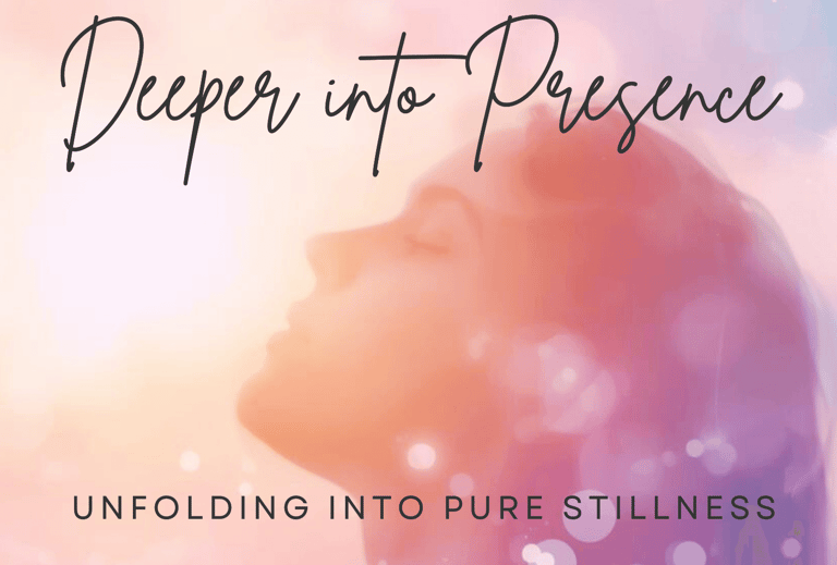 eeper into presence. Girl in a serene image with head raised toward the light, unfolding into pure stillness