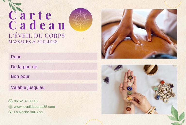 Carte cadeau Massage