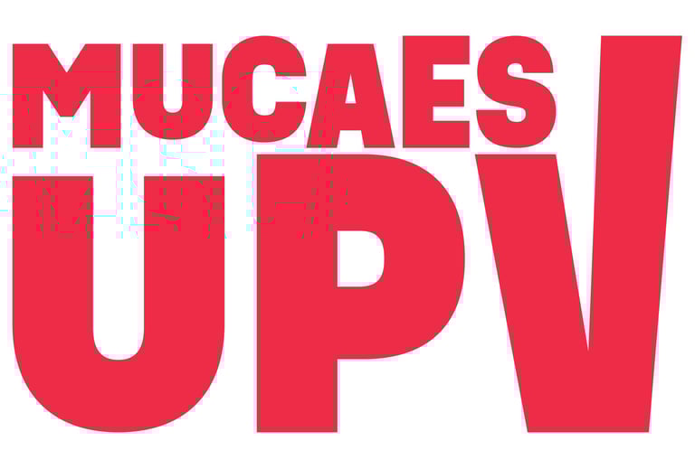 Logo para el cartel de MUCAES UPV utilizado para el certamen de dibujo