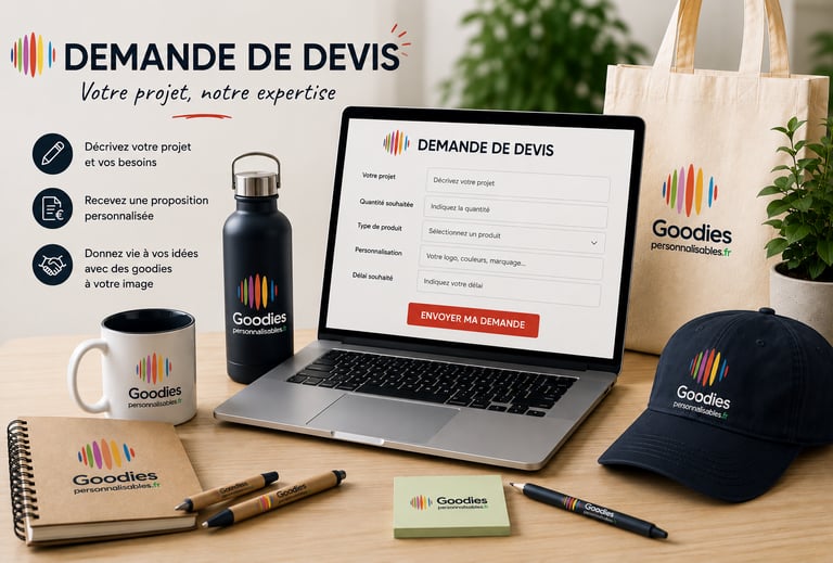 devis goodies personnalisés gravure impression Amboise France Paris Touraine