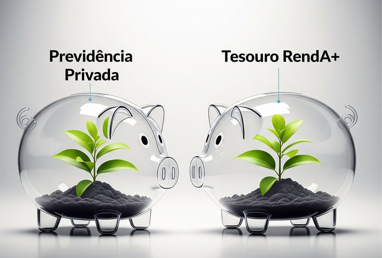 Comparativo de investimentos para aposentadoria: Previdência Privada e Tesouro RendA+