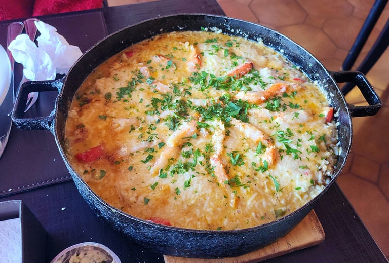 Nothing better than King Crab at Isabel's in Ushuaia, Argentina