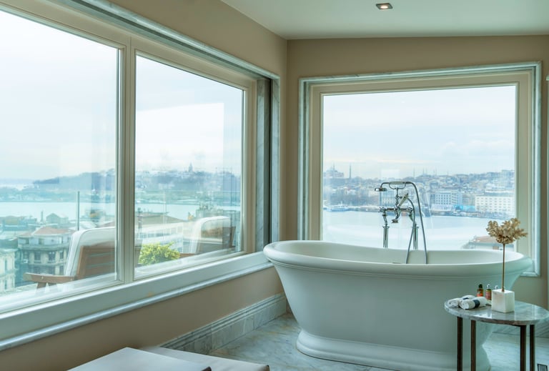 a bathtub with a tub and a tub in the middle of it - lunemon