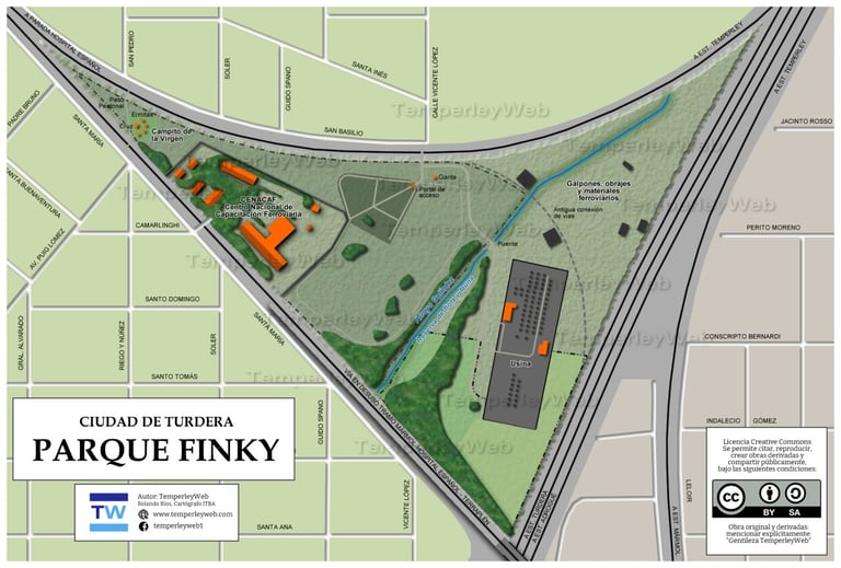 Mapa del Parque Finky Turdera