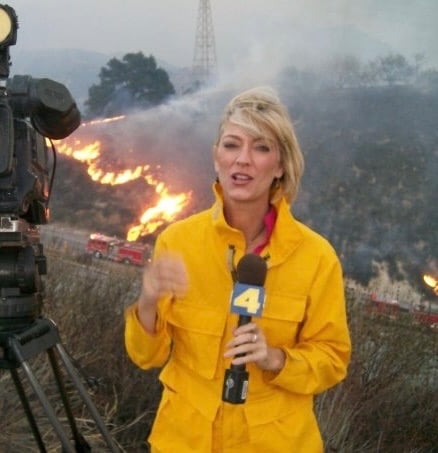 Angie Crouch reporting on LA Fire