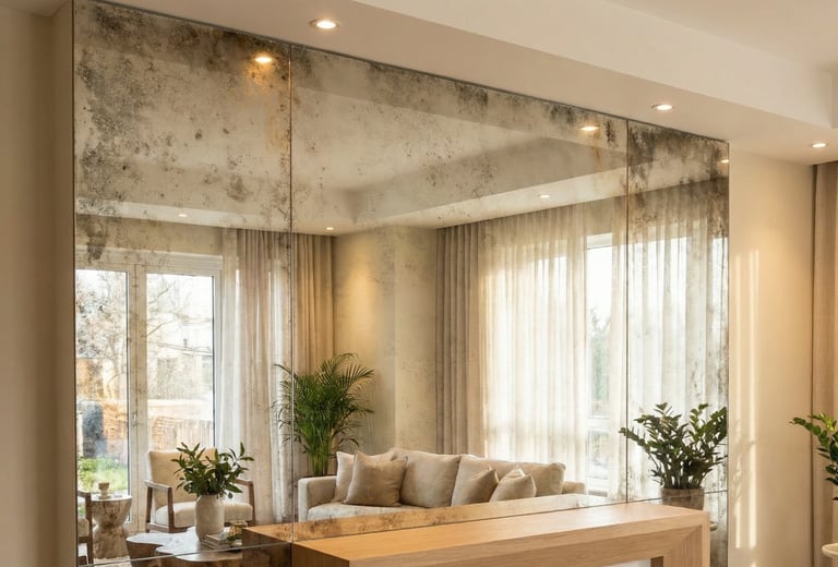 lustra postarzane na wymiar