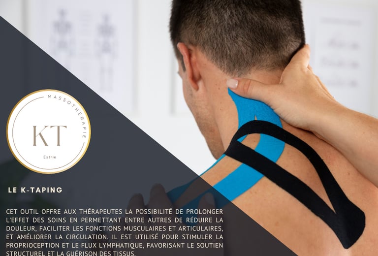KT Massothérapie publication K-Taping