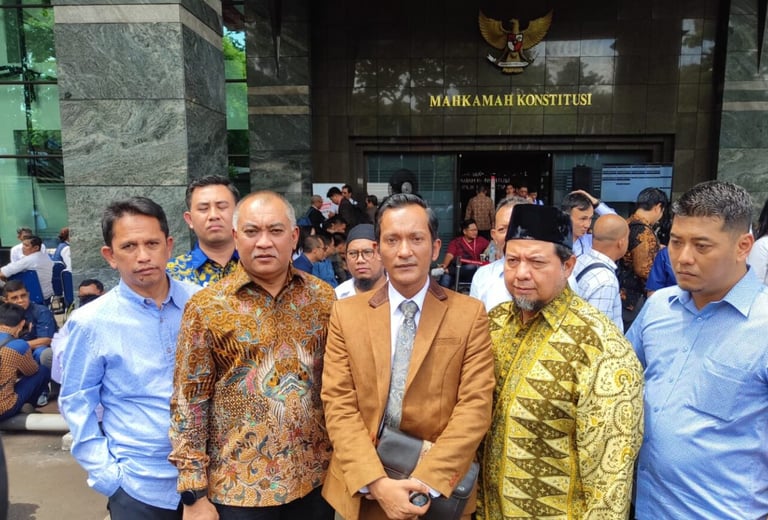 Ketua Tim Kuasa Hukum Paslon nomor urut 1, Salman Alfarisi Simanjuntak