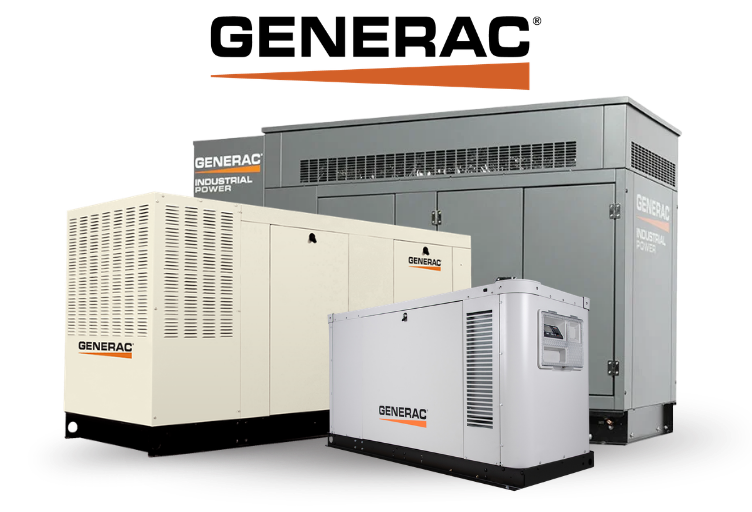 3 GENERAC Generators from their commercial/Industrial size to the residential size generators