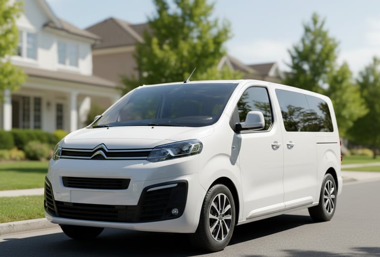 Noleggio auto familiare 7 posti Citroen bianca Fratelli Pula