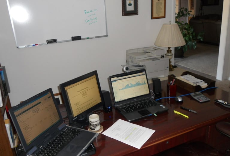 In the beginning of the blog.