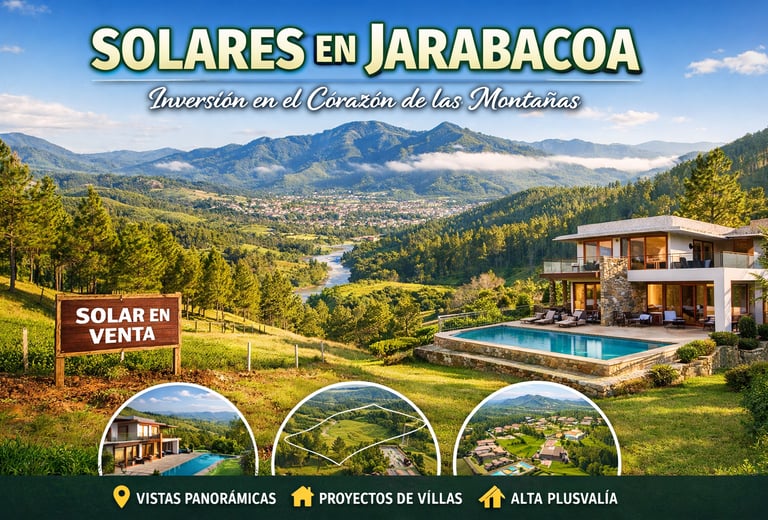 Vistas panorámicas de solares en Jarabacoa