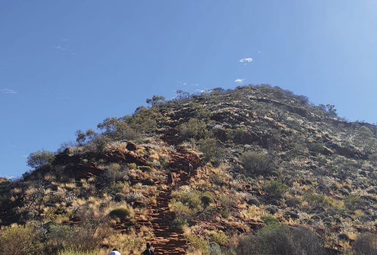Inicio de la subida a Kings Canyon Rim Walk