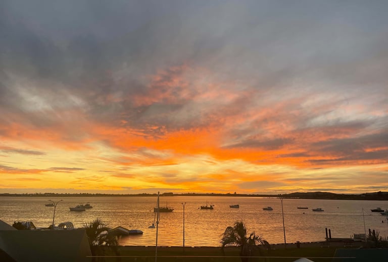Amanecer en Tauranga, Nueva Zelanda 