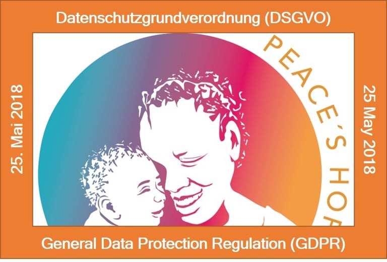 Peace's Hope Logo mit Beschriftung DSGVO