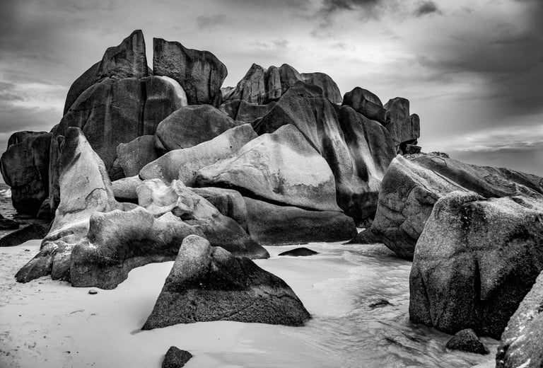 Rocks La Digue Seychelles Seychellen