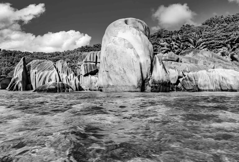 Rocks La Digue Seychelles Seychellen