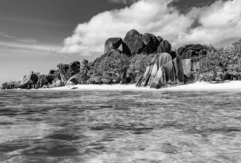Rocks La Digue Seychelles Seychellen