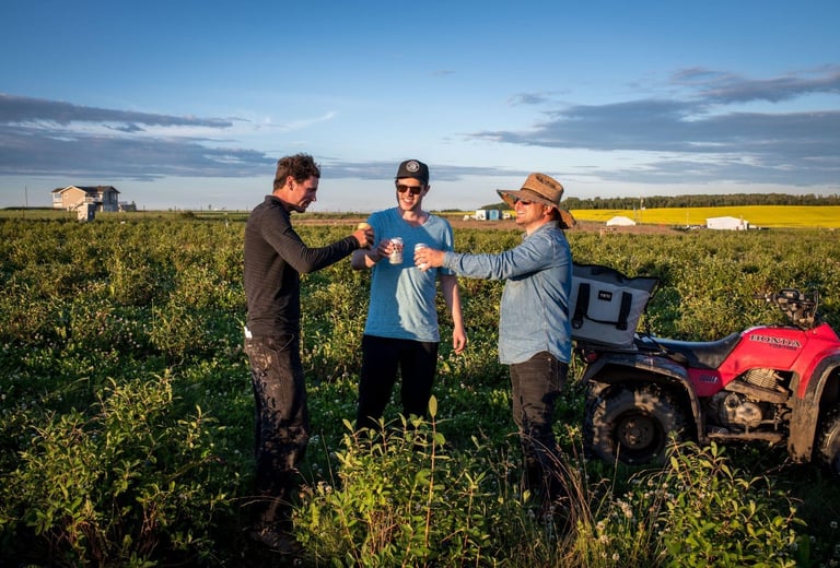 image of farmers celebrating regenerative agriculture success