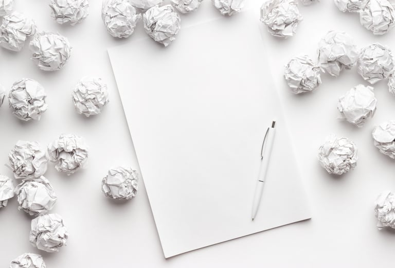 withe blanck paper sheet