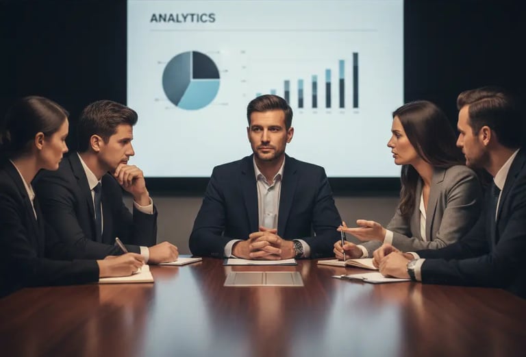 Founder handling investor Q&A calmly, demonstrating judgment and maturity during pitch discussion.