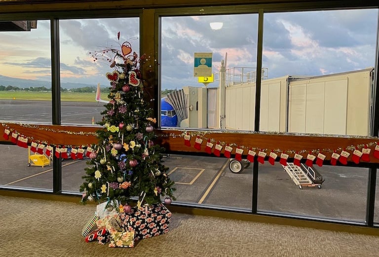 Hilo Flughafen Weihnachten Hawai'i