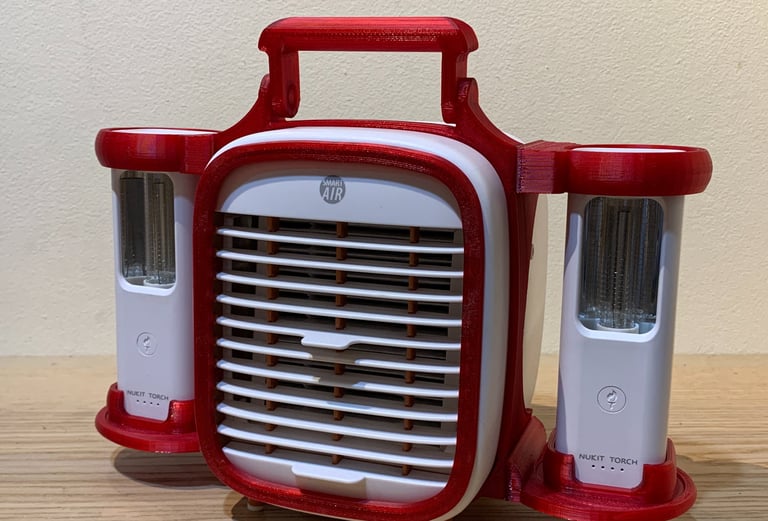Smart Air QT3 fan with NUKIT Torches in DUO holder