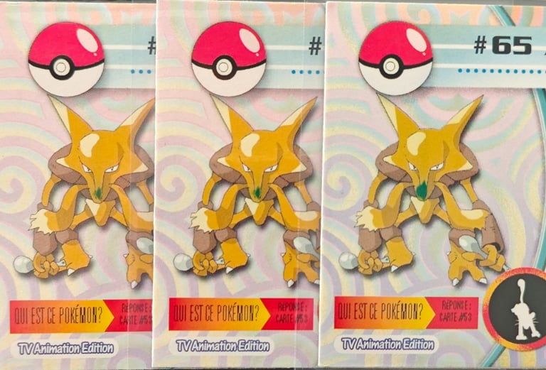 Alakazam fr topps série 1 avec tâche