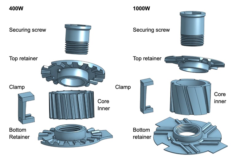 3D printed core formers for the Pro Antennas matching transformers