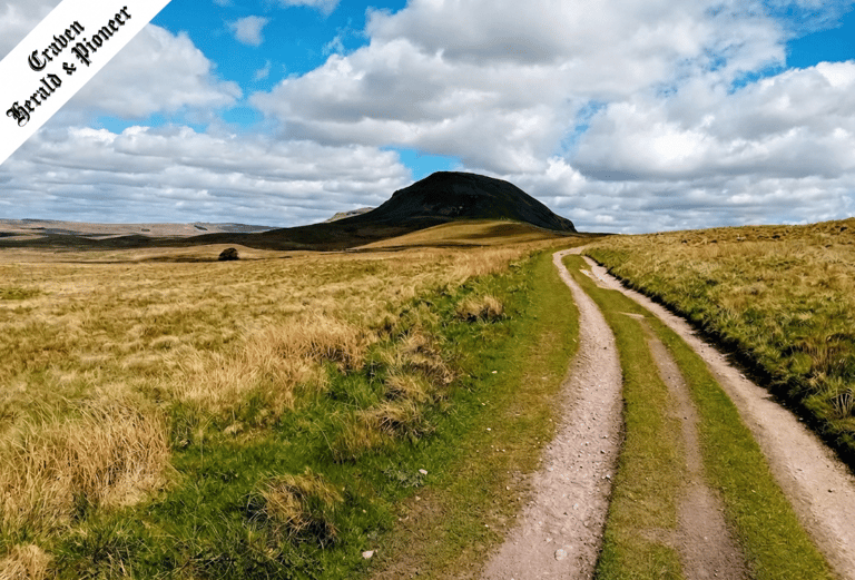 Craven countryside with Craven Herald logo