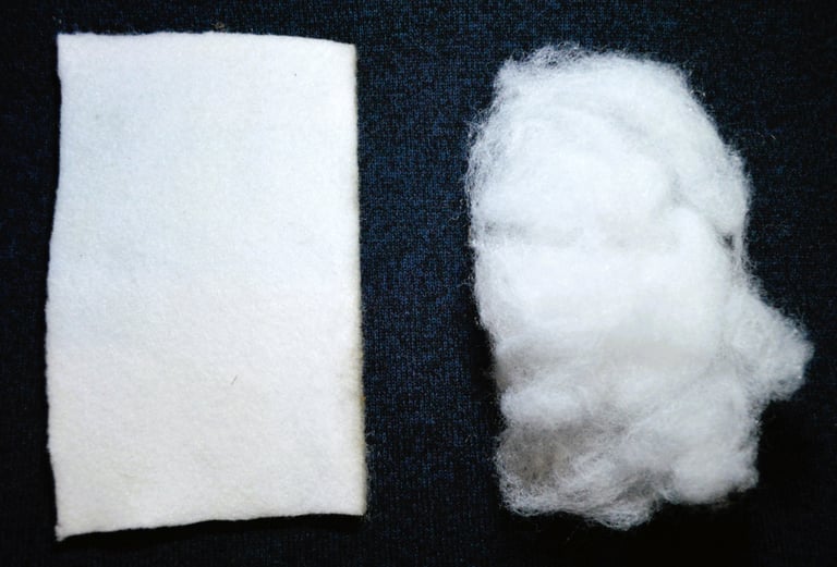 materiale tessuto non tessuto recuperato