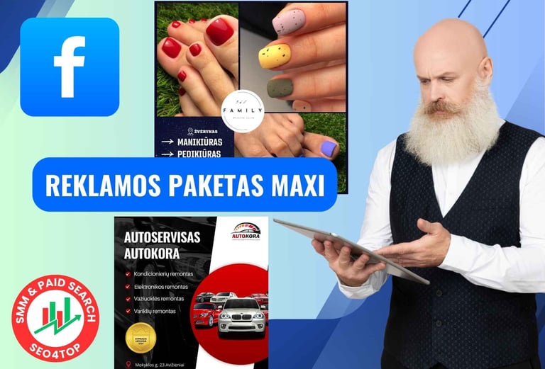 Facebook reklamos paketas MAXI
