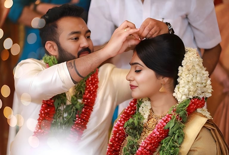 Candid wedding photography at Palakkad