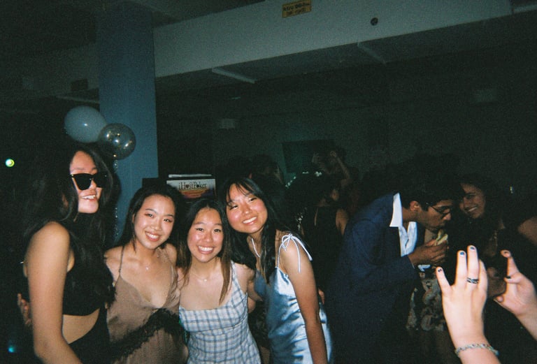 Lovetteers pose for a classy picture at Casino Night