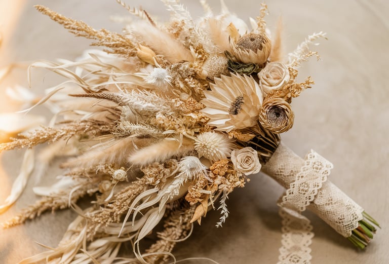 bouquet de mariée boho