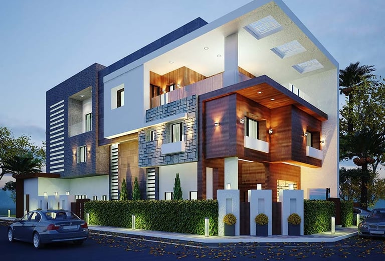 أحدث تصماميم الوجهات للفلل السكنية