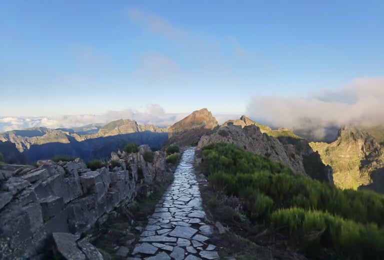 sentier de randonnée à Madère