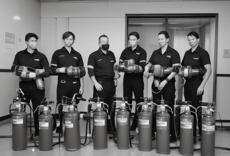 groupe en formation prévention en incendie