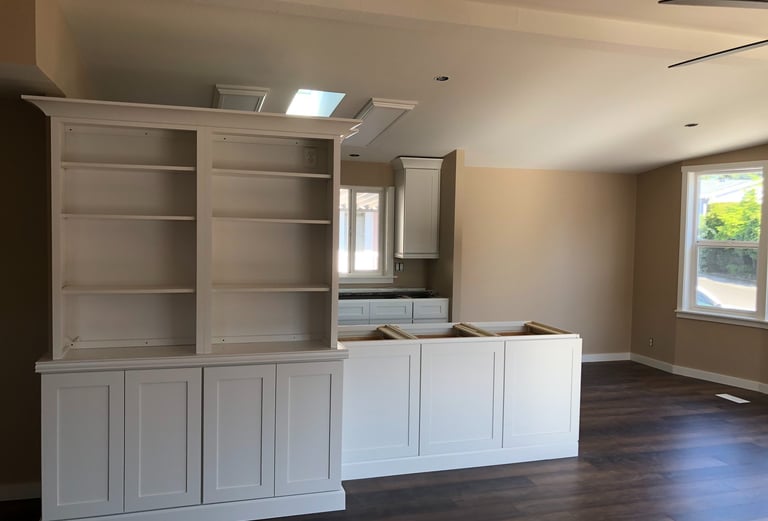 Full-Home Remodel, new flooring, painted cabinets, lighting upgrades, painting services Bothell, WA