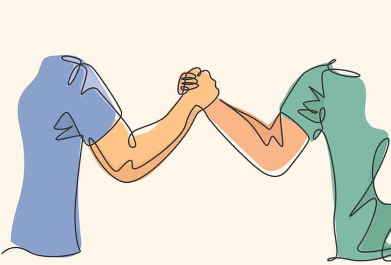 working together with support and clarity