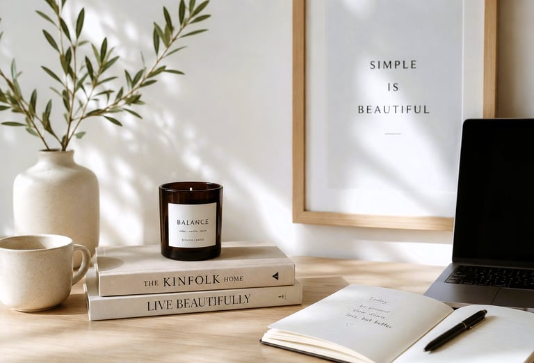 Minimal lifestyle inspiration for intentional living