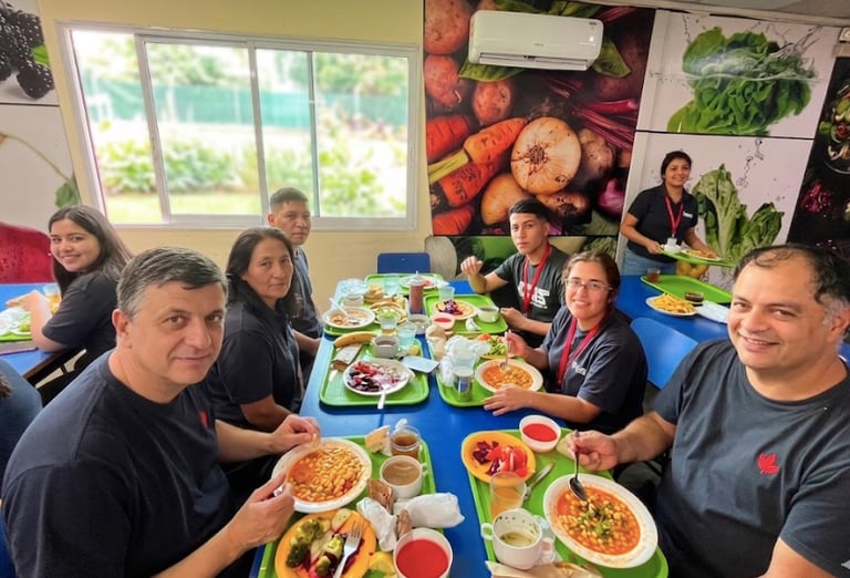 comida para trabajadores en empresa 