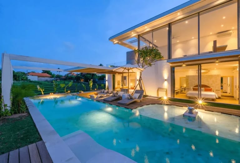 enjoying a Bali villa, supported by trusted advisors.