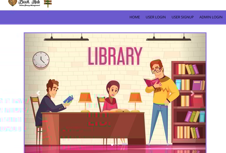 Library Management System - Login page